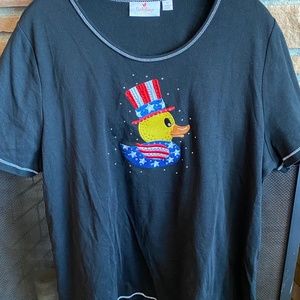 Quacker Factory 4th of July T-Shirt